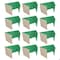 Flipside 18in X 48in  Green Corrugated Study Carrel 5/32in, 12PK 61868-12 - alternate 1